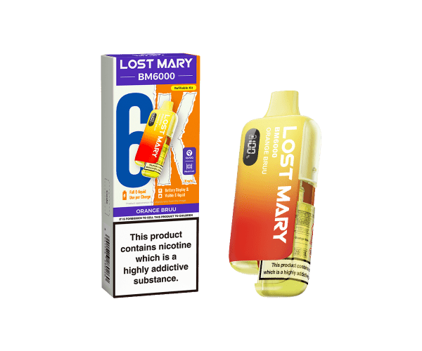 BM6000 Orange Bruu Prefilled Pod Kit BM6000 Orange Bruu Prefilled Pod Kit