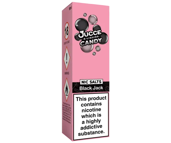 Black Jack Candy 10ml Vape Juice only packaging Black Jack Candy 10ml Vape Juice