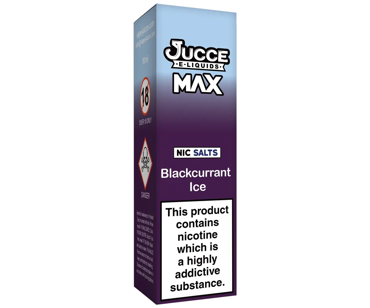 MAX Blackcurrant Ice 10ml Vape Juice MAX Blackcurrant Ice 10ml Vape Juice