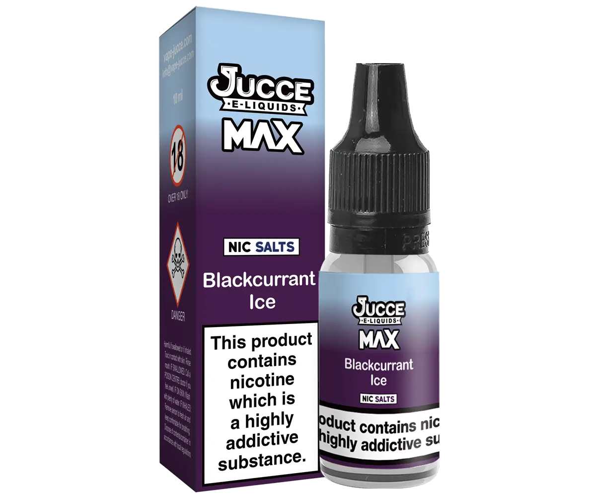 MAX Blackcurrant Ice 10ml Vape Juice MAX Blackcurrant Ice 10ml Vape Juice