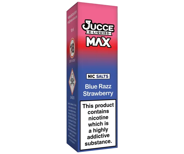 MAX Blue Razz Strawberry 10ml Vape Juice MAX Blue Razz Strawberry 10ml Vape Juice