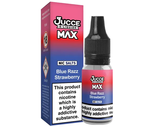 MAX Blue Razz Strawberry 10ml Vape Juice MAX Blue Razz Strawberry 10ml Vape Juice