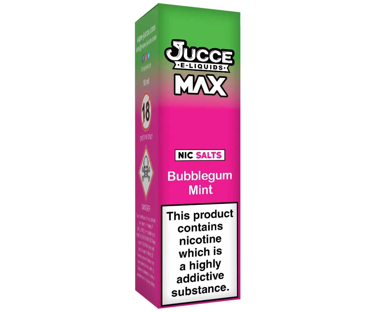 MAX Bubblegum Mint 10ml Vape Juice MAX Bubblegum Mint 10ml Vape Juice