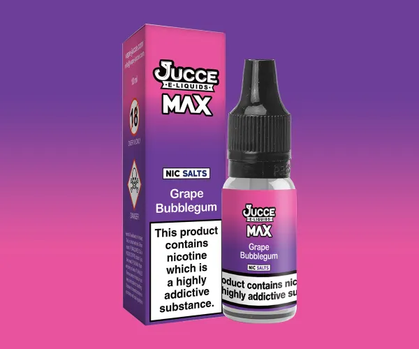 MAX Grape Bubblegum 10ml Vape Juice MAX Grape Bubblegum 10ml Vape Juice