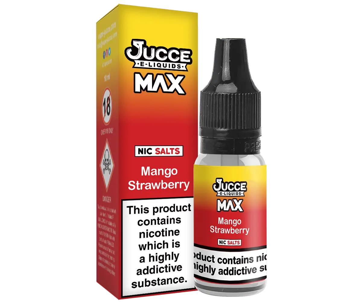 MAX Mango Strawberry 10ml Vape Juice MAX Mango Strawberry 10ml Vape Juice