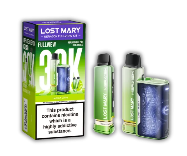 Lemon Lime - Device and Packaging LOST MARY NERA30K Lemon Lime