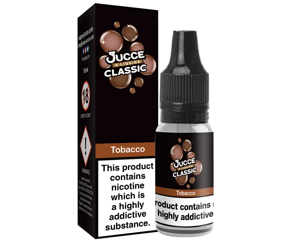 Jucce Classic Tobacco Flavour Vape Juice | Vape Jucce UK