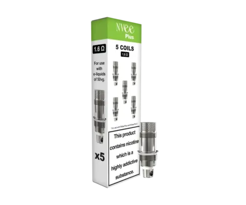 NVee Plus 1.6 OHM Coils NVee Plus 1.6 OHM Coils (Pack of 5)