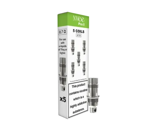 NVee Pro II 0.7 OHM Coils NVee Pro II 0.7 OHM Coils (Pack of 5)