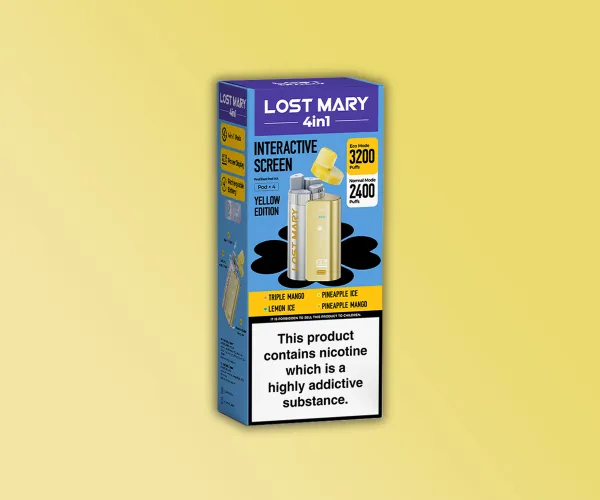 LOST MARY 4IN1 Prefilled Kit - YELLOW EDITION LOST MARY 4IN1 Prefilled Kit - YELLOW EDITION