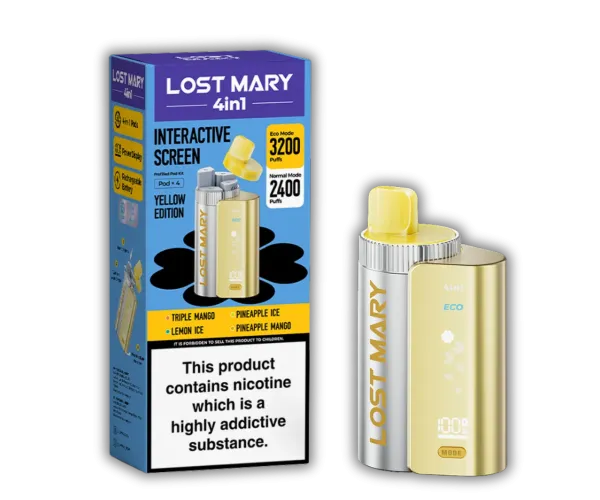 Yellow Edition LOST MARY 4IN1 Prefilled Kit - YELLOW EDITION