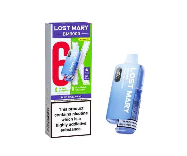 BM6000 Blue Razz Gami Prefilled Pod Kit BM6000 Blue Razz Gami Prefilled Pod Kit