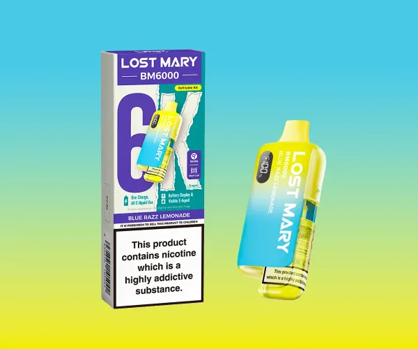 BM6000 Blue Razz Lemonade Prefilled BM6000 Blue Razz Lemonade Prefilled