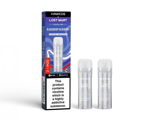 LOST MARY x HAWCOS Crystal Pro Prefilled Pods Blackberry Blueberry LOST MARY x HAWCOS Crystal Pro Prefilled Pods Blackberry Blueberry