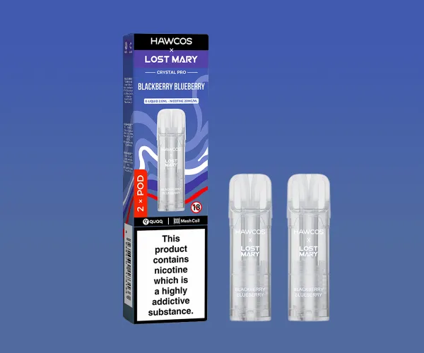LOST MARY x HAWCOS Crystal Pro Prefilled Pods Blackberry Blueberry LOST MARY x HAWCOS Crystal Pro Prefilled Pods Blackberry Blueberry