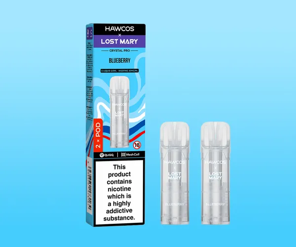 LOST MARY x HAWCOS Crystal Pro Prefilled Pods Blueberry LOST MARY x HAWCOS Crystal Pro Prefilled Pods Blueberry