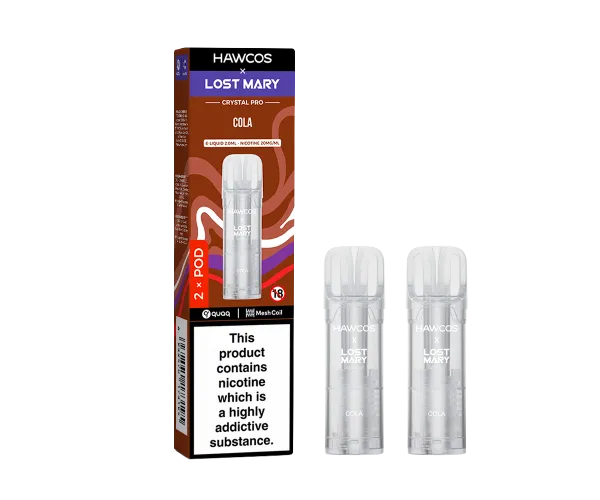 LOST MARY x HAWCOS Crystal Pro Prefilled Pods Cola LOST MARY x HAWCOS Crystal Pro Prefilled Pods Cola