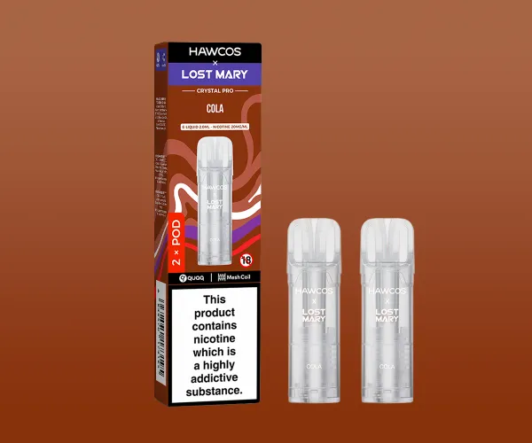 LOST MARY x HAWCOS Crystal Pro Prefilled Pods Cola LOST MARY x HAWCOS Crystal Pro Prefilled Pods Cola