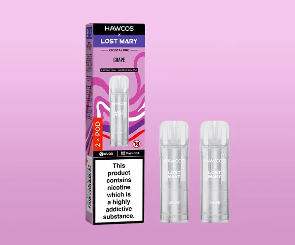 LOST MARY x HAWCOS Crystal Pro Prefilled Pods Grape LOST MARY x HAWCOS Crystal Pro Prefilled Pods Grape