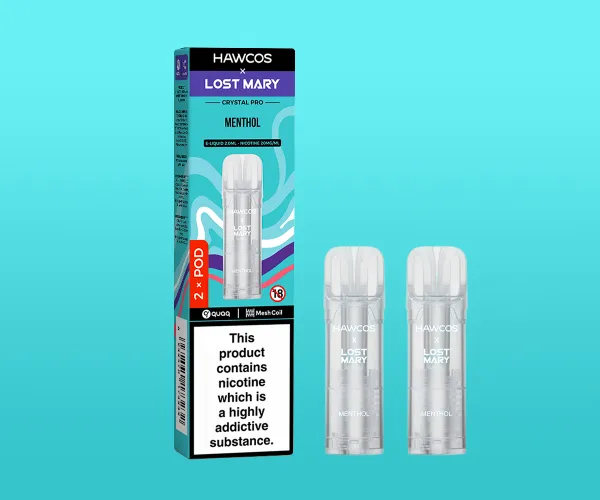LOST MARY x HAWCOS Crystal Pro Prefilled Pods Menthol LOST MARY x HAWCOS Crystal Pro Prefilled Pods Menthol