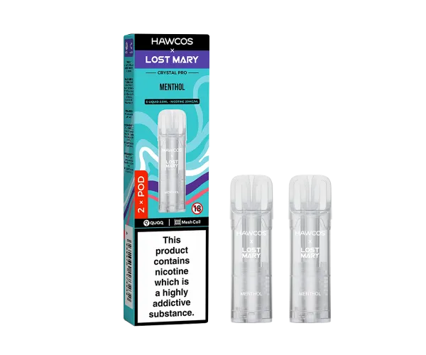 LOST MARY x HAWCOS Crystal Pro Prefilled Pods Menthol LOST MARY x HAWCOS Crystal Pro Prefilled Pods Menthol