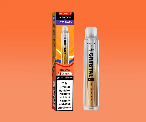 LOST MARY x HAWCOS Crystal Pro 600 Triple Mango LOST MARY x HAWCOS Crystal Pro 600 Triple Mango