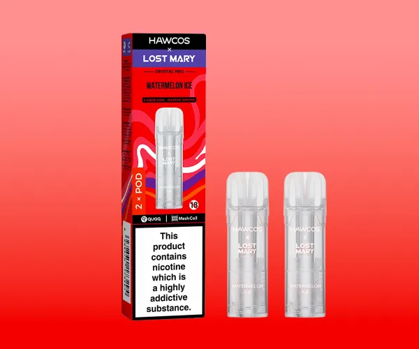 LOST MARY x HAWCOS Crystal Pro Prefilled Pods Watermelon Ice LOST MARY x HAWCOS Crystal Pro Prefilled Pods Watermelon Ice