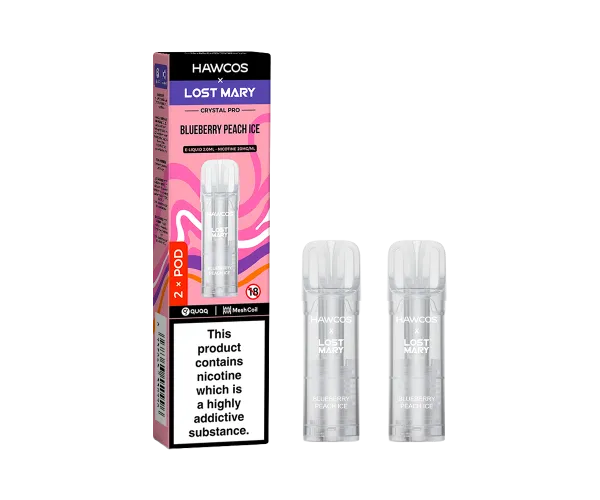 Crystal 600 Blueberry Peach Ice Crystal 600 Blueberry Peach Ice