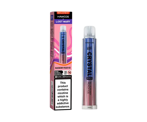 Crystal Pro 600 Blueberry Peach Ice Crystal Pro 600 Blueberry Peach Ice