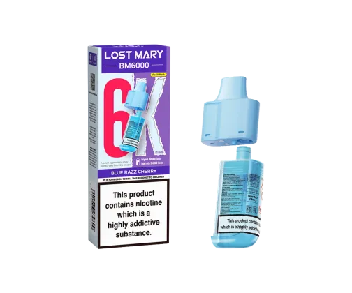 BM6000 Blue Razz Cherry Prefilled Pods BM6000 Blue Razz Cherry Prefilled Pods