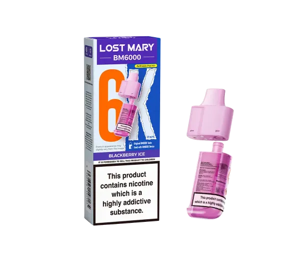 BM6000 Blackberry Ice Prefilled Pods BM6000 Blackberry Ice Prefilled Pods