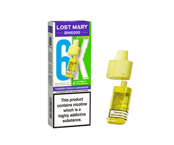 BM6000 Cherry Peach Lemonade Prefilled Pods BM6000 Cherry Peach Lemonade Prefilled Pods