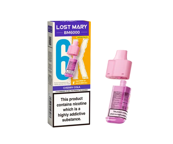 BM6000 Cherry Cola Prefilled Pods BM6000 Cherry Cola Prefilled Pods