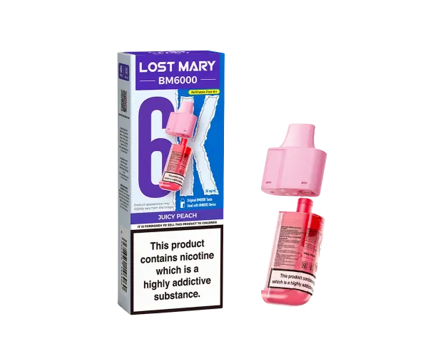 BM6000 Juicy Peach Prefilled Pods BM6000 Juicy Peach Prefilled Pods