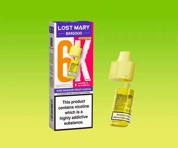 BM6000 Kiwi Passion Fruit Guava Prefilled Pods BM6000 Kiwi Passion Fruit Guava Prefilled Pods