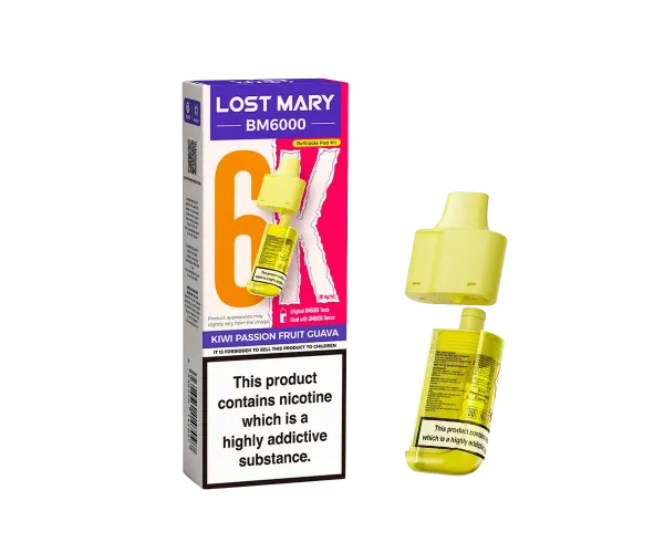 BM6000 Kiwi Passion Fruit Guava Prefilled Pods BM6000 Kiwi Passion Fruit Guava Prefilled Pods