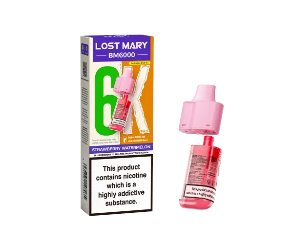 BM6000 Strawberry Watermelon Prefilled Pods BM6000 Strawberry Watermelon Prefilled Pods