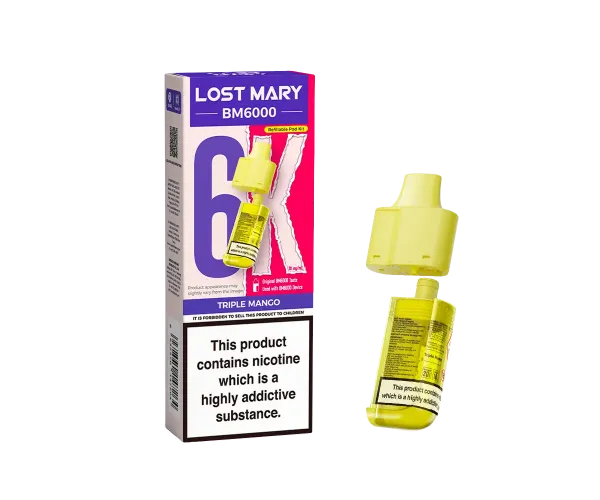 BM6000 Triple Mango Prefilled Pods BM6000 Triple Mango Prefilled Pods