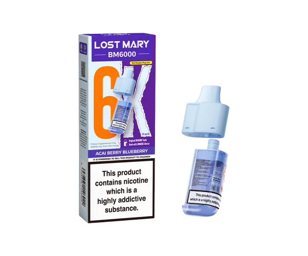 BM6000 Acai Berry Blueberry Prefilled Pods BM6000 Acai Berry Blueberry Prefilled Pods