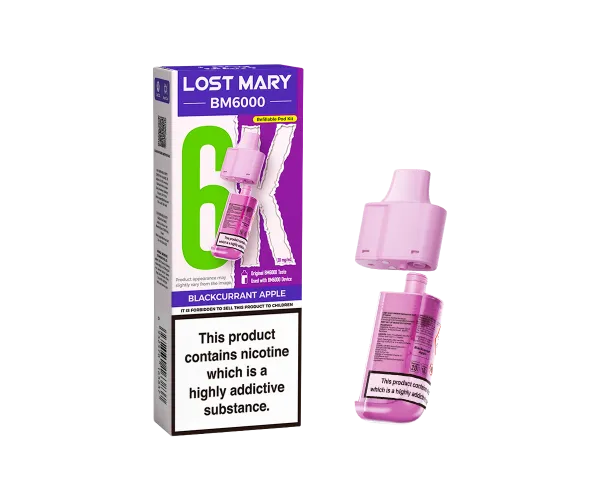 BM6000 Blackcurrant Apple Prefilled Pods BM6000 Blackcurrant Apple Prefilled Pods
