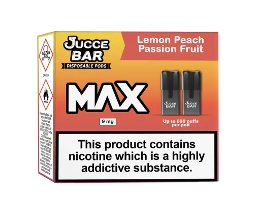 lemon peach passionfruit MAX Disposable Pods v2 Lemon Peach Passion Fruit