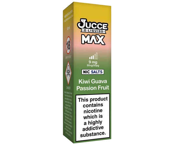 MAX Kiwi Guava Passion Fruit 10ml E-liquid MAX Kiwi Guava Passion Fruit 10ml E-liquid
