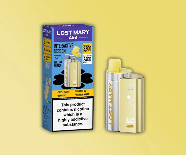 LOST MARY 4IN1 Prefilled Kit - YELLOW EDITION LOST MARY 4IN1 Prefilled Kit - YELLOW EDITION