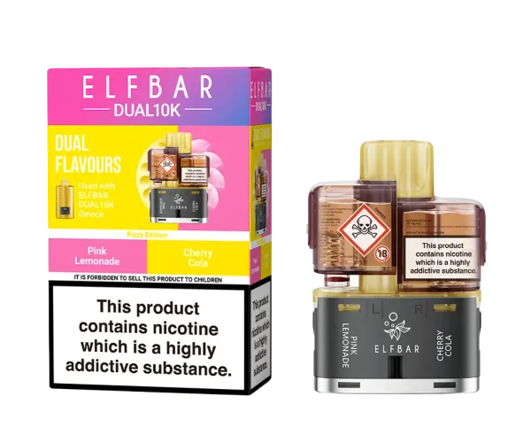 ELF BAR DUAL 10K FIZZY EDITION REFILL POD PACK ELF BAR DUAL 10K FIZZY EDITION REFILL POD PACK