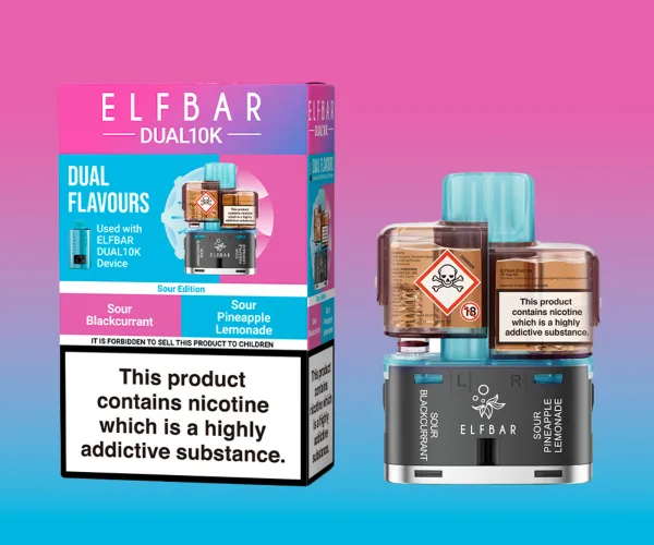 ELF BAR DUAL 10K SOUR EDITION REFILL POD PACK ELF BAR DUAL 10K SOUR EDITION REFILL POD PACK