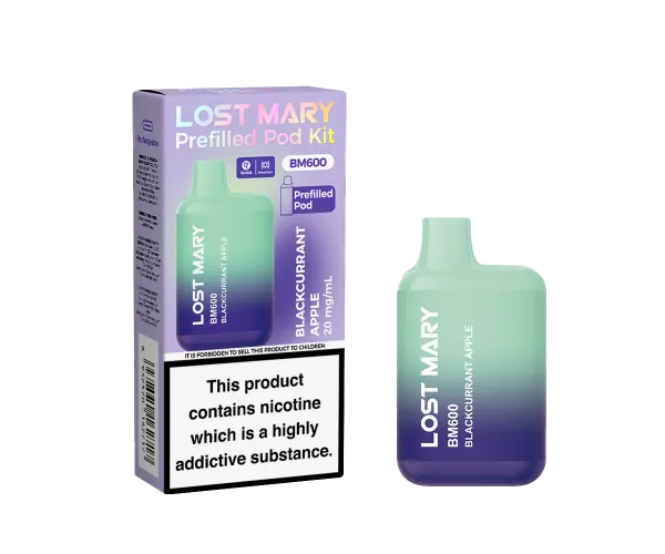 BM600 Blackcurrant Apple Prefilled Pod Kit BM600 Blackcurrant Apple Prefilled Pod Kit