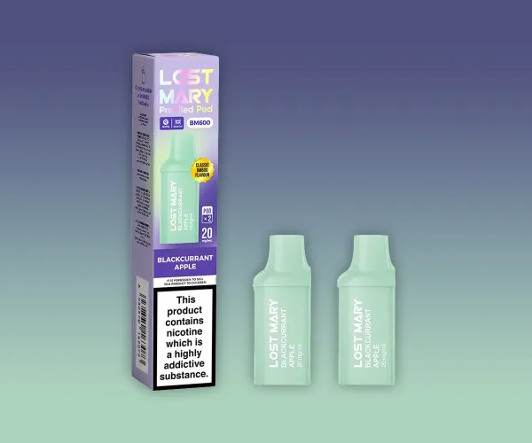 BM600 Blackcurrant Apple Prefilled Pods BM600 Blackcurrant Apple Prefilled Pods