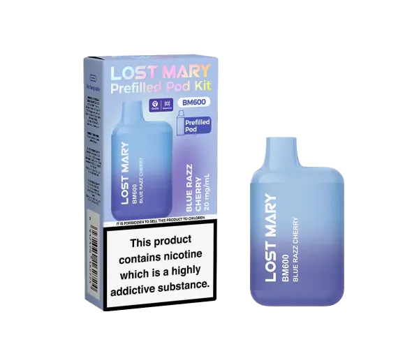 BM600 Blue Razz Cherry Prefilled Pod Kit BM600 Blue Razz Cherry Prefilled Pod Kit