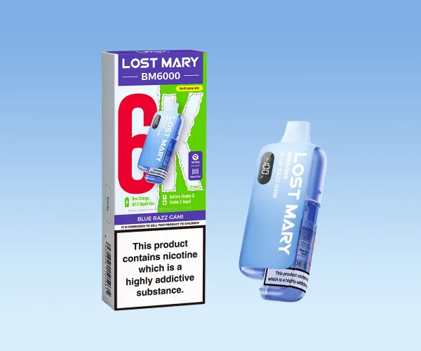 BM6000 Blue Razz Gami Prefilled Pod Kit BM6000 Blue Razz Gami Prefilled Pod Kit