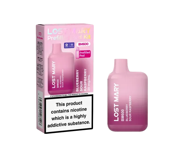 BM600 Blueberry Sour Raspberry Prefilled Pod Kit BM600 Blueberry Sour Raspberry Prefilled Pod Kit